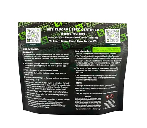 Fluoro-SPEC Instant Lead Test | Up to 3600 Uses| Lead Test Kit for Paint, Ceramics & More | Easy to Use, Accurate Results| Test All Your Stuff | Make Your Home Lead Safe | Home Lead Test Kit