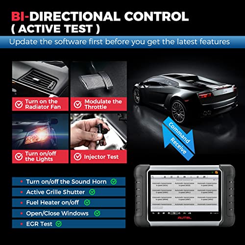 Autel MaxiCOM MK808S-TS Scanner, Complete TPMS Check/Activate/Relearn Tool, Same as MX808S-TS MK808Z-TS, 28+Service, BT Full System Scan, Bidirectional, FCA AutoAuth,Upgrade of MK808BT PRO MK808S