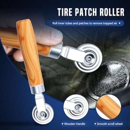 Tire Repair Patch Tools,42 mm 55 mm Tire Tungsten Steel Buffing Wheels Tire Patch Roller Scraping Cutter Kit for Car Tire Grinding Polishing - color: 6PCS