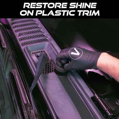 VIKING Tire Shine Applicator Brush, Automotive Tire Dressing Applicator Brush, Storage Stand Included for Detailing and Car Wash Kit, Black, 2.3 Inch Diameter - style: 1 Pack