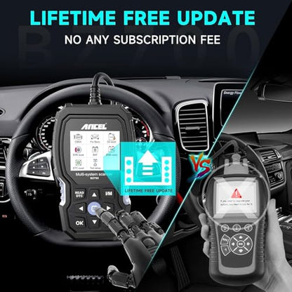 ANCEL BZ700 Mercedes Benz Sprinter/Vaneo/Vito/Viano/V/Metris/Citan/X Smart OBD2 Scanner, Full System Automotive Car Code Reader with All Reset Services, Battery Reset ABS Bleed Airbag EPB Oil SAS TPS