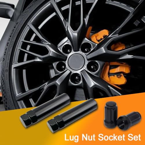 6 & 7 Spline Lug Nut Socket Key, Aftermarket Wheel Lock Tool Kit for Easy Installation and Removal of for 6 & 7 Points Aftermarket Wheels Lock Nuts Drive Tuner