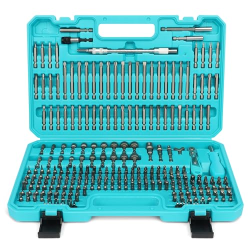 Amartisan 258-Piece Ultimate Screwdriver Bit Set,Chrome Vanadium Steel Driver Bit Set, Security bit set, Includes Bits Holder, Nut Driver, etc (Blue) - style: 258-Piece Ultimate Bit Set (Blue)