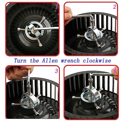 WANLIAN Fan Blade Blower Wheel Puller Range Hood Cleaning Tool | Wind Wheel Removal, Pull Appliance