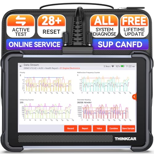 THINKCAR Bidirectional Scan Tool, Thinkscan 672 All System OBD2 Scanner Diagnostic Tool, 28 Reset,Scanner for Car with Active Test, FCA Autoauth,CANFD, Free Lifetime Updates,Automotive Diagnostic Tool