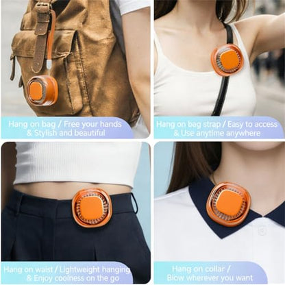 USB Rechargeable Small Clip On Fan Neck Waist Fan for Home And Outdoor Travel