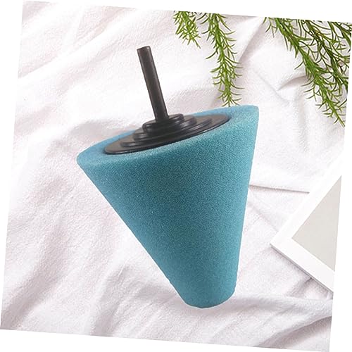 Luxshiny Automotive Car Buffing Pad Cone Shaped Burnishing Sponge for Wheel Hub Cleaning Tapered Design for Uneven Surfaces Reusable Polishing Tool for Cars Boats Motorcycles