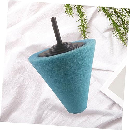 Luxshiny Automotive Car Buffing Pad Cone Shaped Burnishing Sponge for Wheel Hub Cleaning Tapered Design for Uneven Surfaces Reusable Polishing Tool for Cars Boats Motorcycles