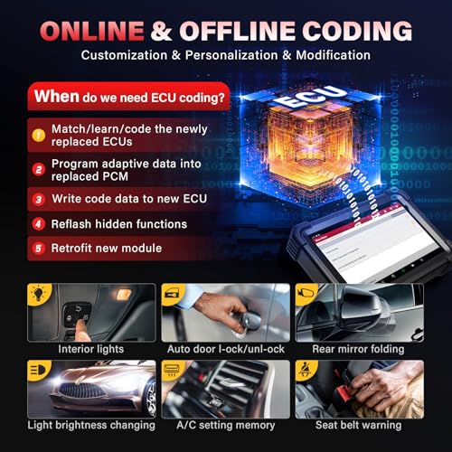 Launch X431 PRO3 APEX 2026 Bluetooth Wireless OEM Bidirectional Scan Tool | 2 Yrs Updates, Topology Mapping, ECU Code, CANFD DoIP, 55+ Services, AutoAuth FCA SGW, 10.1 Inch Screen, Same as X431 V+ 5.0