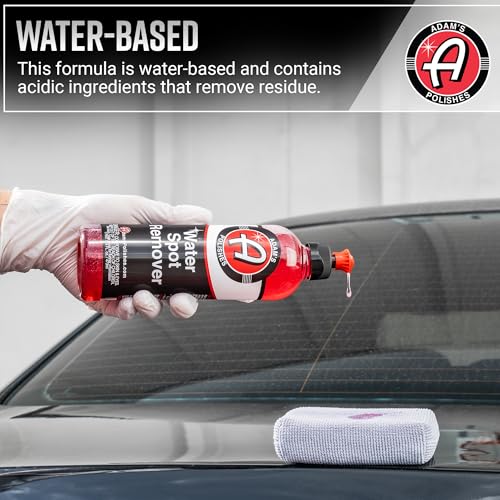 Adam's Water Spot Remover - Hard Water Stain Remover for Glass, Shower Doors, Paint, Windows, Car Detailing, Calcium, Magnesium & Soap Scum Remover - style: 16oz