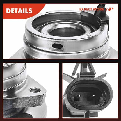 A-Premium 2 x Front Wheel Bearing and Hub Assembly with ABS & 5-Lug Compatible with Chevrolet Malibu 2004-2012, HHR SS 2008-2010, Cobalt SS 2008-2010, Pontiac G6 2006-2010, Saturn Aura 2007-2009
