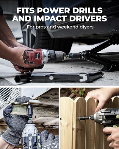 toolant Magnetic Nut Driver Set 34 Piece, Impact Driver Bit Set, Deep Nut Driver, Impact Socket Adapters, Wing Nut Driver, Tough Gift Case - style: 34pcs assorted