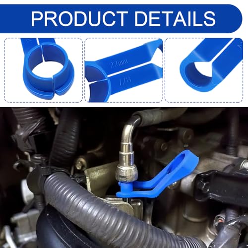 7PCS AC Fuel Line Disconnect Tool Set, Transmission Line Tool, Fuel Removal Tools Kit Includes 1/4 5/16 3/8 1/2 5/8 3/4 7/8 Inch, Quick Disconnect Remover Compatible with Ford Chevy Mazda