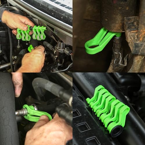 OEMTOOLS 26515 Angled Disconnect 7 Pc Set, Fuel Line Disconnect Tool, Disconnect Spring Lock Couplings for Ford and Chrysler AC Lines, AC Line Disconnect Tool - style: Offset - Seven Piece