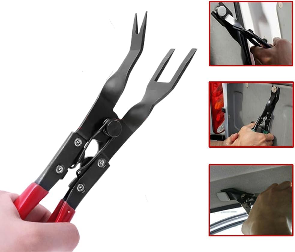 New Panel Clip Removal Pliers, Auto Door Car Upholstery Trim Removal Tool Automotive Remover, Plastic Rivet Snap Pliers for Ring Remover Retaining