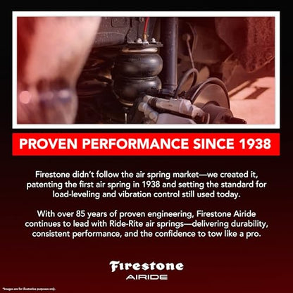 Firestone Airide Red Label Air Suspension Kit with Mounting Assembly fits 2011-2016 F250/F350/F450 4WD | 150 PSI | 7500 LBS Capacity | No Drill Installation | PN 2703 - size: 2011-2016