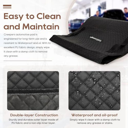 60''x28'' Portable Rolling Creeper Mat, All Terrain Zero Ground Clearance Under Car Repair Mat for Working on Uneven Surfaces (1)