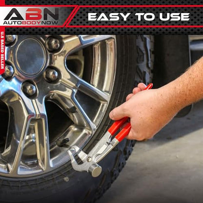 ABN® | Wheel Weight Pliers – Wheel Weight Hammer Tool Tire Weight Removal Tool
