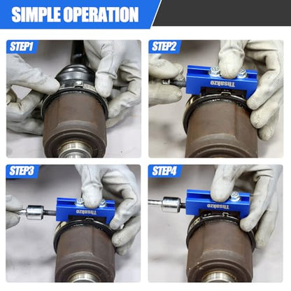 Cv Boot Clamp Tool with 304 Stainless Steel Cv Boot Clamp for CV Axle Dust Boot Removal & Installation, Compatible with Cars, Trucks, ATVs, SUVs for Automotive Maintenance & Repair