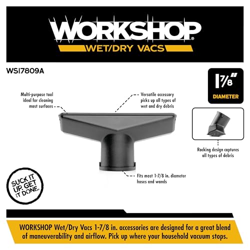 WORKSHOP Wet/Dry Vacs WS17809A 1-7/8-in. Utility Nozzle Vacuum Attachment - size: 1 7/8 Inch