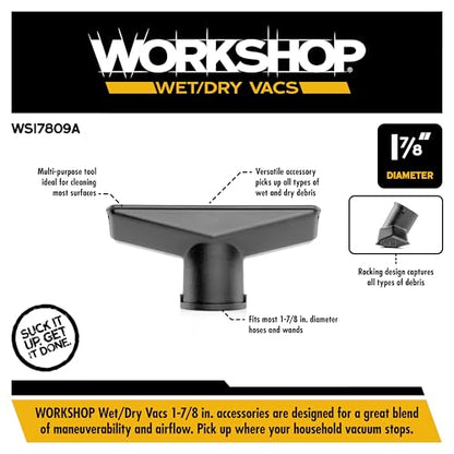 WORKSHOP Wet/Dry Vacs WS17809A 1-7/8-in. Utility Nozzle Vacuum Attachment - size: 1 7/8 Inch