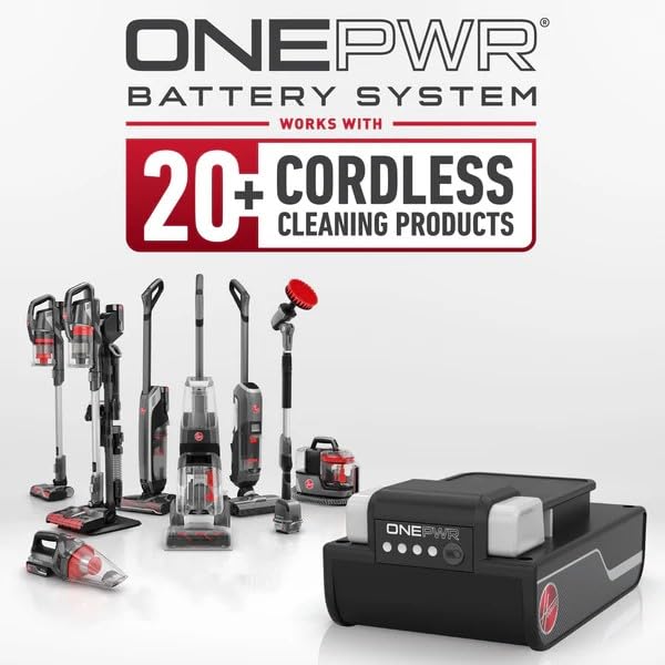 Hoover ONEPWR CleanSlate Cordless Portable Carpet + Upholstery Spot Cleaner | Powerful Suction, Versatile Tools, Car and Auto Detailer, Pair with Hoover Spot & Upholstery Cleaner Solution - style: CleanSlate Cordless