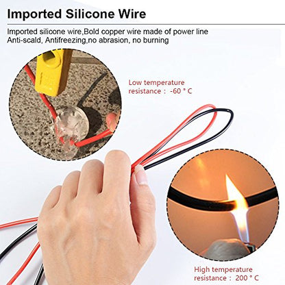 22 in 1 Multimeter Test Leads Set with Electrical Alligator Clips and Soft Silicone Probes