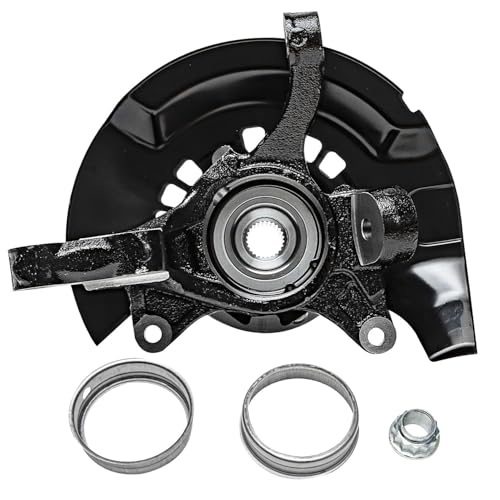 Detroit Axle - 2.4L 4pc Steering Knuckles Kit for 2004 Toyota Camry, 2 Front Steering Knuckles & Wheel Bearing Hubs 2 Rear Wheel Bearing and Hubs [Vehicle Built in USA, NON ABS] Replacement - size: 4UW48658/Kit