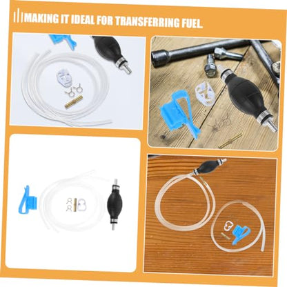 LIFKOME 1 Set Hand Fuel Pump Siphon Hose Kit for Precise Liquid Transfer Durable Construction for Cars Motorcycles Boats Effortless Operation