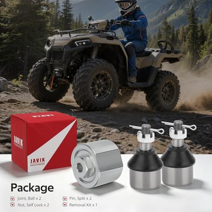 Ball Joint & Puller Removal Kit 2-Set for Polaris Sportsman Magnum Ranger Scrambler Trail Blazer Trail Boss Xpedition Xplorer Big Boss OEM# 7061158 7080927 7061153 7080364 7080673 7061130