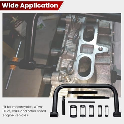 ATPEAM Auto Valve Spring Compressor C Clamp Tool Set Suitable for Motorcycle, ATV, Car, Small Engine Vehicle Equipment