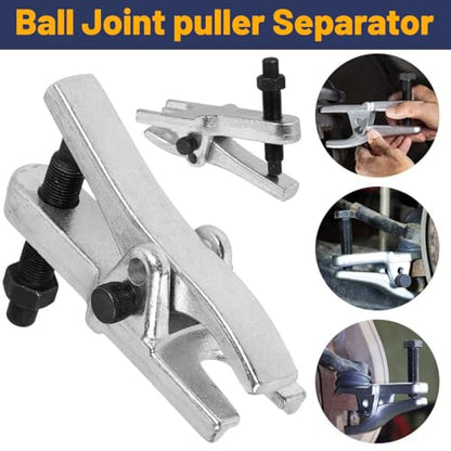 Car Ball Joint Separator, Alloy Steel Ball Joint Puller Remover Tool for Front End Service, Automotive Tie Rod End Extractor Separator Tool, Universal for Most Sedan Truck ATV