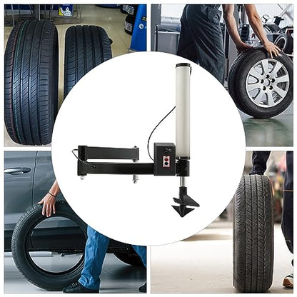 Tire Changer Machine Auxiliary Arm, Professional Left Auxiliary Arm Wheel Repair Assist Elbow Accessories Arm, Shaft Size 120X36mm, Black