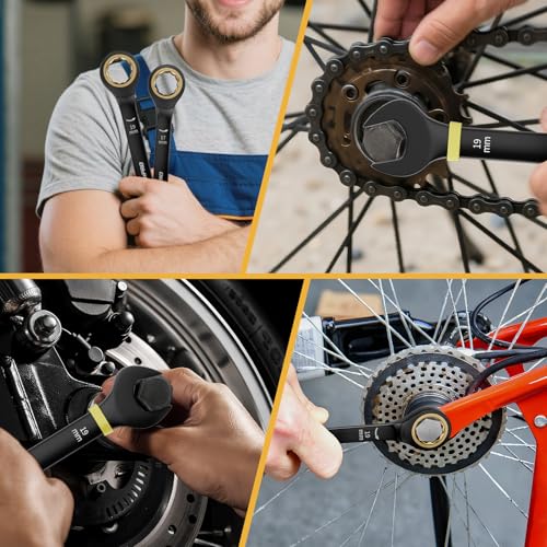 GRENPRO Ratcheting Wrench Set Metric And Standard, 9PC 8-19 mm 72Th Long Big Box Open End Ratchet Wrenches Organizer With Color Ring With Roll Up Pouch With 1 Gauge, Large Combination Wrench Tool Sets - style: 9PC Metric Ratchet Wrenches Set With Color Ri