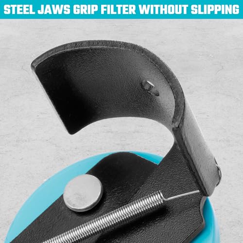 DURATECH Adjustable Oil Filter Wrench, Universal, 3/8" Drive | 2-1/2 to 3-1/8 Inches, Cap Style Filters, Small to Medium-Sized, Oil Filter Removal Tool - size: 2-1/2 to 3-1/8 Inches