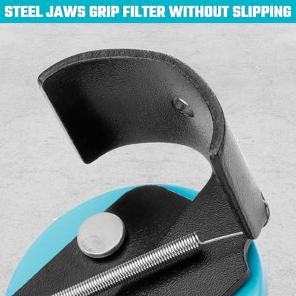 DURATECH Adjustable Oil Filter Wrench, Universal, 3/8" Drive | 2-1/2 to 3-1/8 Inches, Cap Style Filters, Small to Medium-Sized, Oil Filter Removal Tool - size: 2-1/2 to 3-1/8 Inches