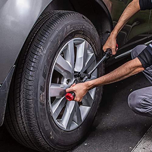 Powerbuilt Billy Club Universal Lug Wrench, Change Vehicle Tires Fast, Break Loose Lug Nuts, Emergency Car Roadside Services - 642250 Large - style: Gen2 Black