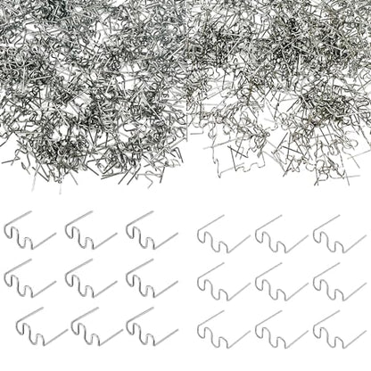 1400 Plastic Welder Staples,Plastic Welding Staples,0.6 0.8mm Wave Hot Staples Welding Supplies for Welder Gun to All Plastic Fix Repair Car Bumpers Cracks and Craft - color: 1400pcs 2 Style