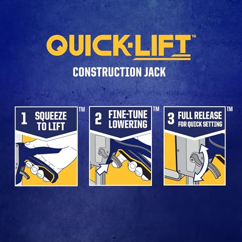 IRWIN Quick-Lift Construction Jacks, Hand Lifting Jack Tool, Multifunctional, Lift up to 10" and Capacity 330 lbs, Pack of 2 (IRHT83100-2) - size: 2 Pack
