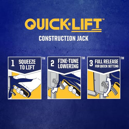 IRWIN Quick-Lift Construction Jacks, Hand Lifting Jack Tool, Multifunctional, Lift up to 10" and Capacity 330 lbs, Pack of 2 (IRHT83100-2) - size: 2 Pack