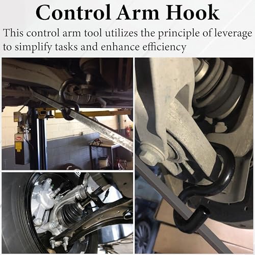 Sixzoo 6007 Lower Control Arm Prying Tool for 7/8 Inches Diameter Pry Bar | Black Powder Coated Control Arm Bushing Removal Tool, Suspension Bushing Removerfor Front Axles, CV Joints