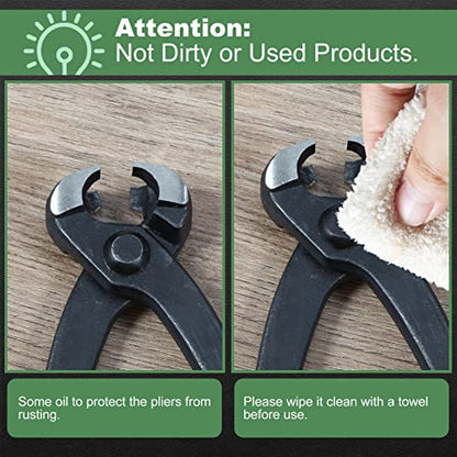 SPEEDWOX 9-Inch Ear Clamp Pliers Front & Side Crimp Jaws | Single Ear Hose Clamp Tool, Securing Pipe Hoses, Automotive Use Double Ear Clamps, Stepless Clamps Pvc Handle