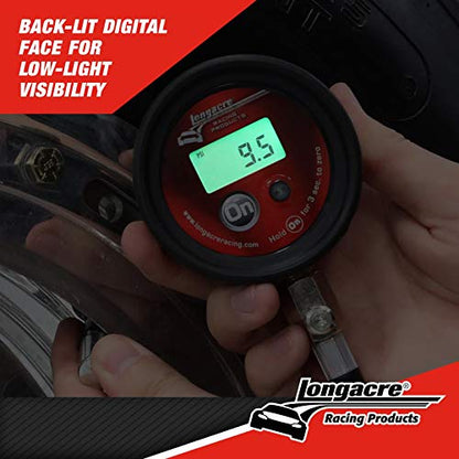 Longacre 52-53003 Semi Pro Digital Tire Pressure Gauge, 0-60