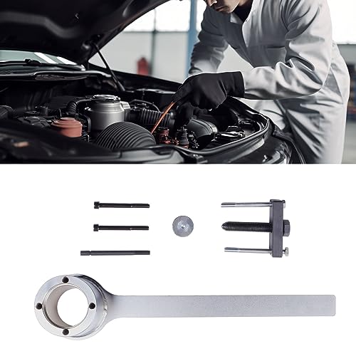 Crankshaft Pulley Removal Tool for Jag-ua-r L-a-n-d R-o-v-er V8 3.2 3.4 4.2 4.4L Engine Crankshaft Pulley Repair Tool with Storage Box
