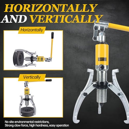 RATTMMOTOR YL-15T Hydraulic Gear Puller 15 Ton Max. 60mm Stroke 2 or 3 Jaw Puller Bearing Hub Separator Tool Kit - style: 15 Ton