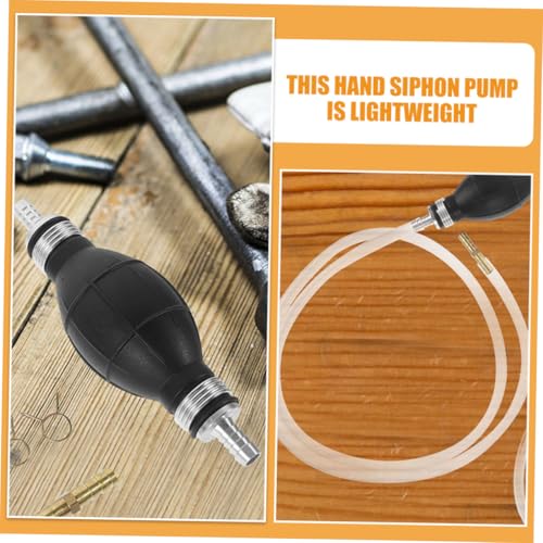 Manual Hand Siphon Pump Fuel Transfer Hose Kit for Gasoline Oil and Fuel Plastic PVC Hand Pump Siphon for Cars Motorcycles Efficient Portable Gasoline Extraction Tool