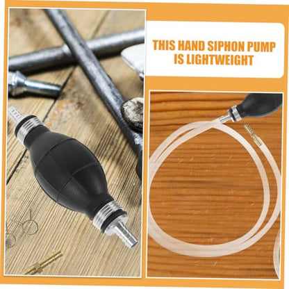 Manual Hand Siphon Pump Fuel Transfer Hose Kit for Gasoline Oil and Fuel Plastic PVC Hand Pump Siphon for Cars Motorcycles Efficient Portable Gasoline Extraction Tool