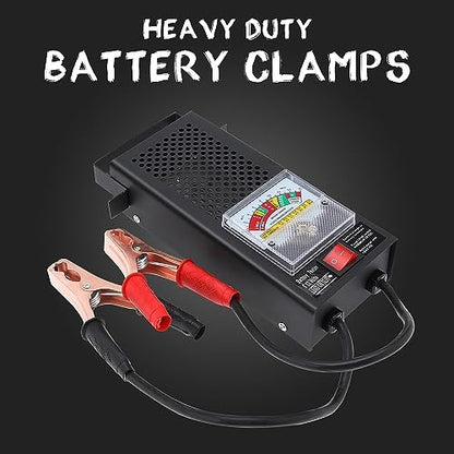 Yaegoo Car Battery Tester and Voltage Tester, Automotive Battery Load Checker 12V 100A / 6V 50A