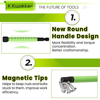 1/4" Hex Head Allen Wrench Drill Bits Long 100MM + Quick Change Bit Driver, Metric 1.5MM to 12MM Magnetic Tips Hex Key Drill Bit Set, 3.94" Screwdriver Socket Bit Set, S2 Steel, New Version - style: Set 8: Metric + Quick Release Bit Holder