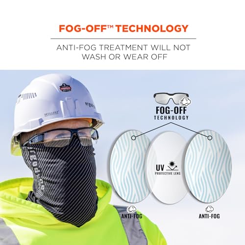 Ergodyne Unisex Skullerz Dagr Anti-fog Safety Glasses - color: Clear Lens, size: Kryptek Highlander Frame